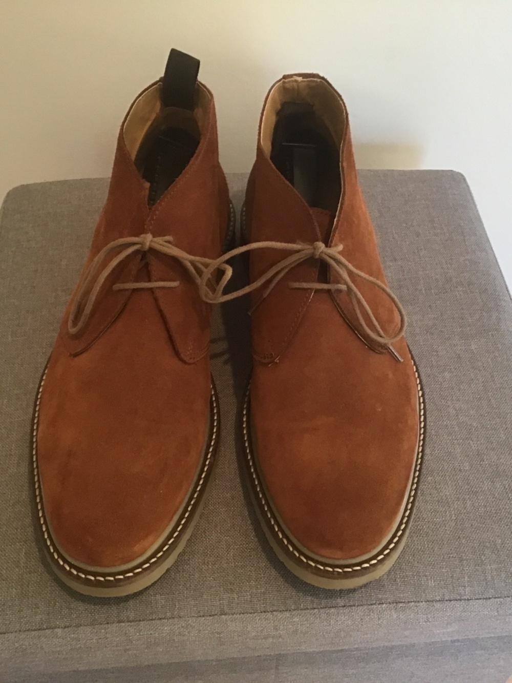 ZARA Rust Suede Chukka boots size EU 44 US size 11